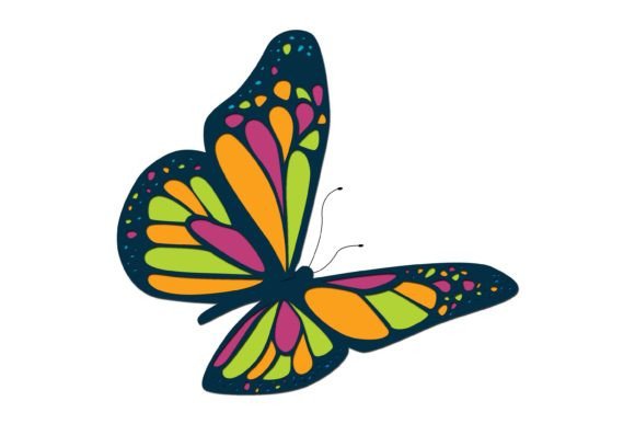3D Butterfly SVG Cut File: A Stylish Graphic Design Asset for Crafts and Branding