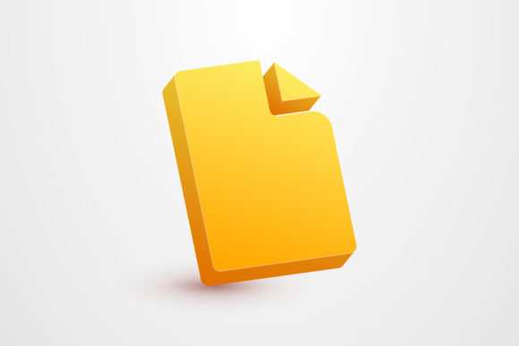 3D File Cute Note Icon: A Versatile Graphic Design Asset for Local Business Branding