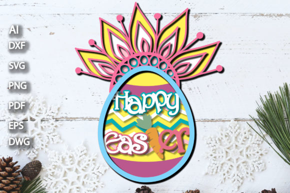 3D Happy Easter Mandala Egg Embroidery Design Review