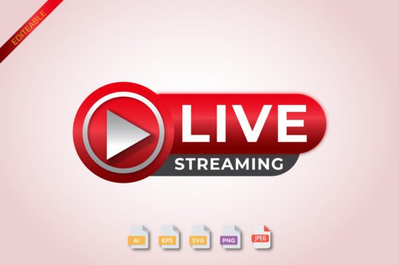 3D Live Stream Icon PNG Transparent: A Modern Graphic Template for Stronger Branding
