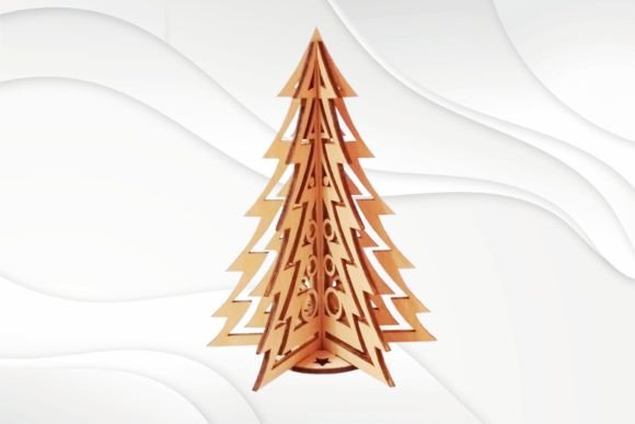 3D Puzzle Christmas Tree Laser Cut File: A Versatile Design Asset for Winter Amp Projects