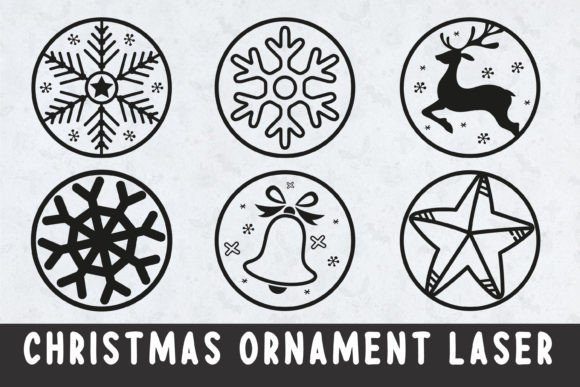 Christmas Ornament Laser Cut SVG Design for Winter Amp Projects