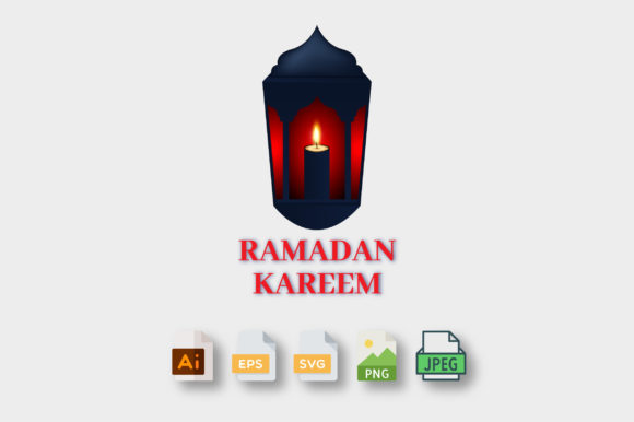 Eid Ramadan 3D Islamic Lamp Graphic Templates for Authentic Branding