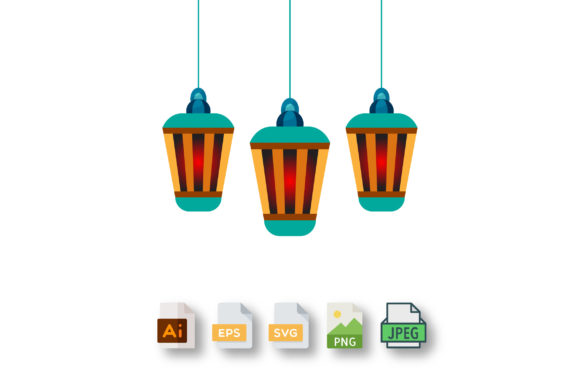 Eid Ramadan Lantern 3D Islamic Lamp – A Versatile Graphic Template for Content Creators