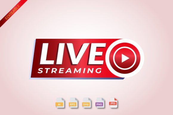 Live Streaming Icon 3D PNG Transparent for Graphic Templates