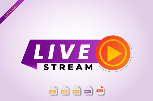 Live Streaming Icon 3D PNG Vector for Crafting and Graphic Templates