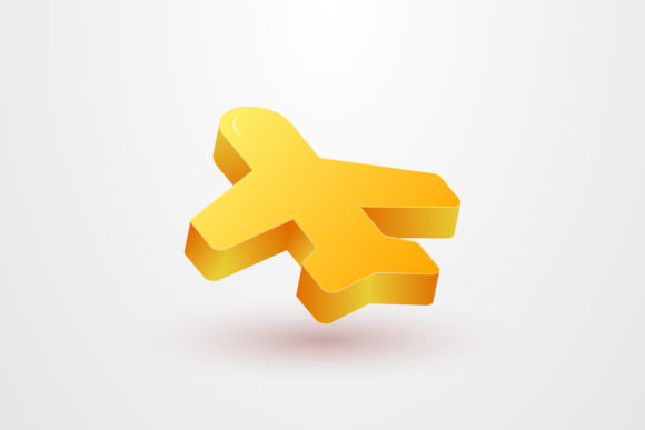 Modern Aircraft 3d Render Icon Badge: A Review for Graphics and Icons Sellers
