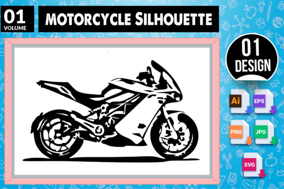 Motorcycle Silhouette SVG Craft Design 1: Graphics and Crafts Review