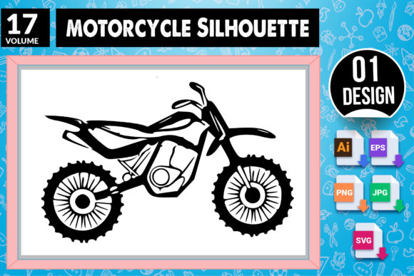 Review: Motorcycle Silhouette SVG Craft Design17 for Embroidery